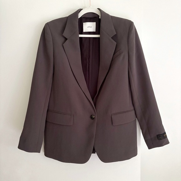 Aritzia Wilfred Generation Blazer Grey Size XS - Picture 1 of 5